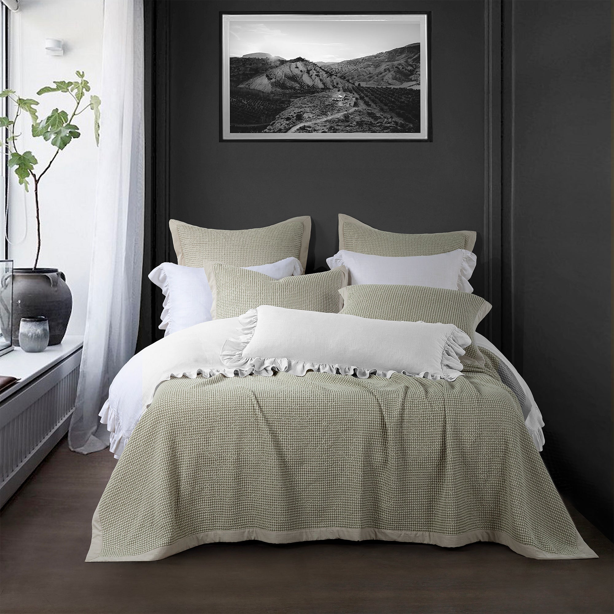 Stonewashed Cotton Waffle Weave - Shop The Look – HiEnd Accents