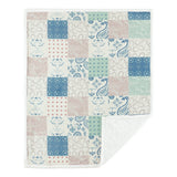 Patchwork Paisley Campfire Sherpa Throw