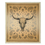 Marston Longhorn Campfire Sherpa Throw