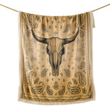 Marston Longhorn Campfire Sherpa Throw