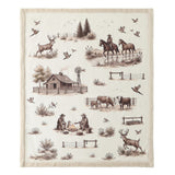 Western Range Campfire Sherpa Throw