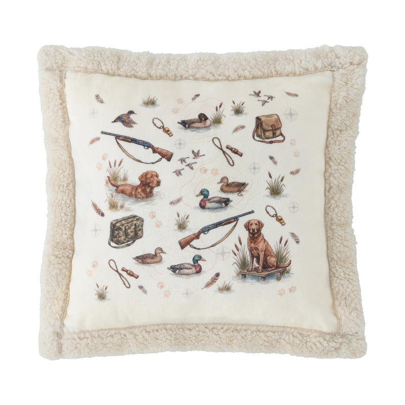 Duck Camp Campfire Sherpa Pillow