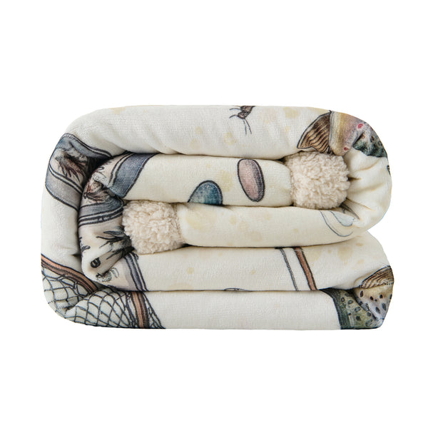 Angler Gear Campfire Sherpa Throw