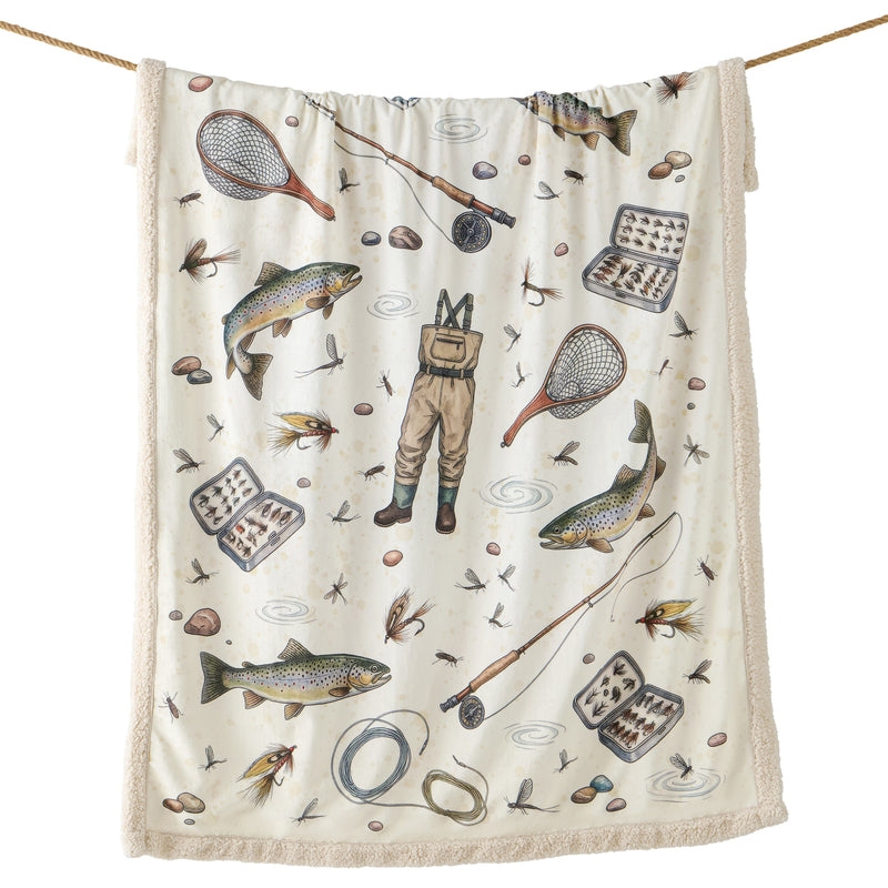 Angler Gear Campfire Sherpa Throw