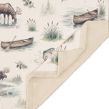 Cabin Country Campfire Sherpa Throw