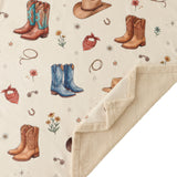 Boots & Hats Campfire Sherpa Throw