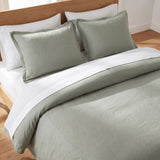 Hera Washed Linen Flange Bedding Set