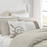 Hera Washed Linen Flange Bedding Set