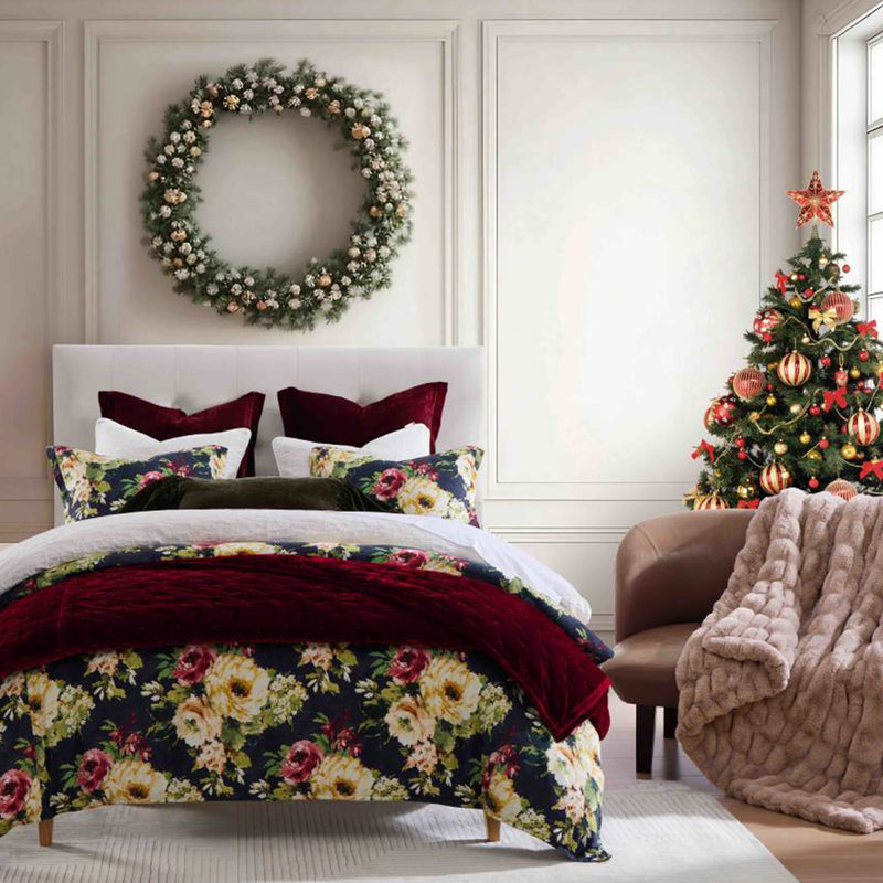 Peony Washed Linen Bedding Set