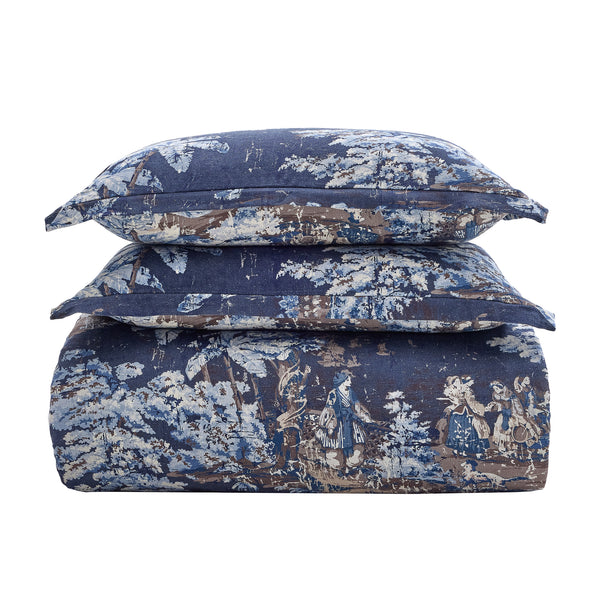 Provence Washed Linen Blend Bedding Set
