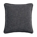 FB2408ES-OS-BK Tweed Euro Sham, Black 