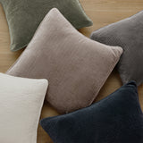 Stonewashed Cotton Quilted Velvet Euro Sham