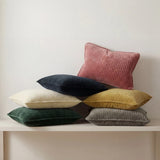 Stonewashed Cotton Velvet Boudoir Pillow