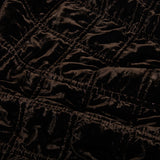 Stella Faux Silk Velvet Double Box Stitch Quilt Set