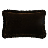Stella Faux Silk Velvet Ruffled Dutch Euro Pillow