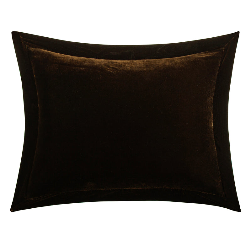 Stella Faux Silk Velvet Flanged Dutch Euro Pillow