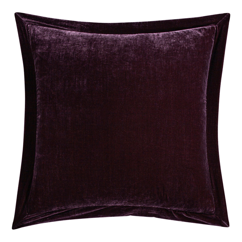 Stella Faux Silk Velvet Flanged Euro Sham