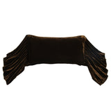 Stella Faux Silk Velvet Long Ruffled Pillow