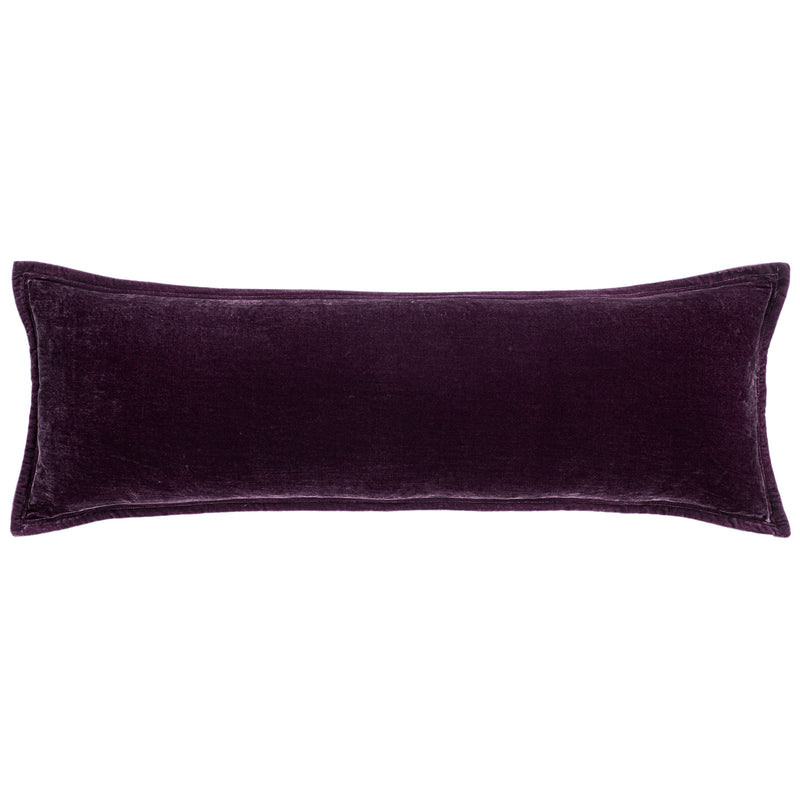 Stella Faux Silk Velvet Long Lumbar Pillow