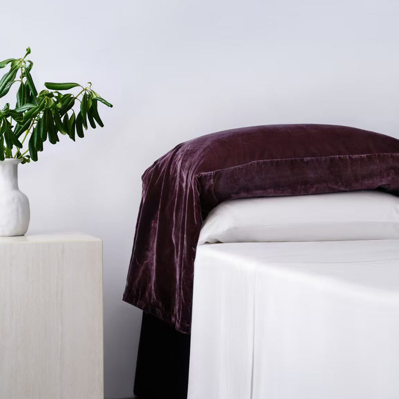 Stella Faux Silk Velvet Waterfall Pillowcase Set