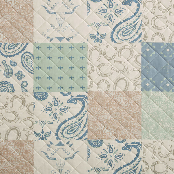 Patchwork Paisley Quilt Set