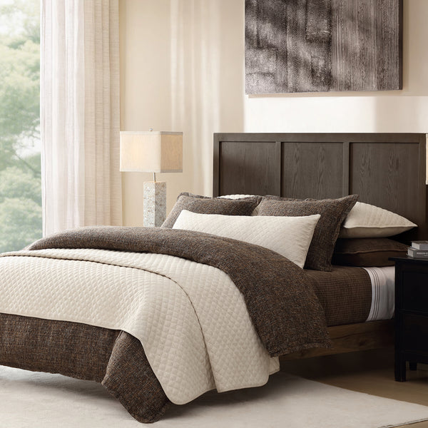 Farah Linen Blend Coverlet Set