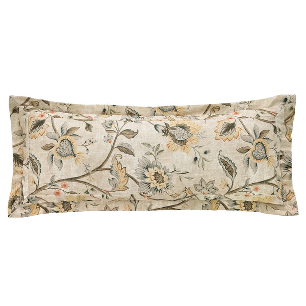 Penrose Washed Linen Double Flanged Lumbar Pillow