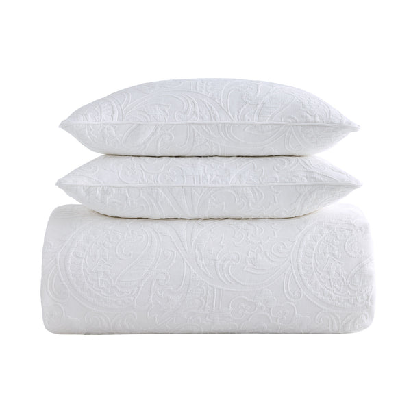 Camellia Paisley Matelasse Bedding Set
