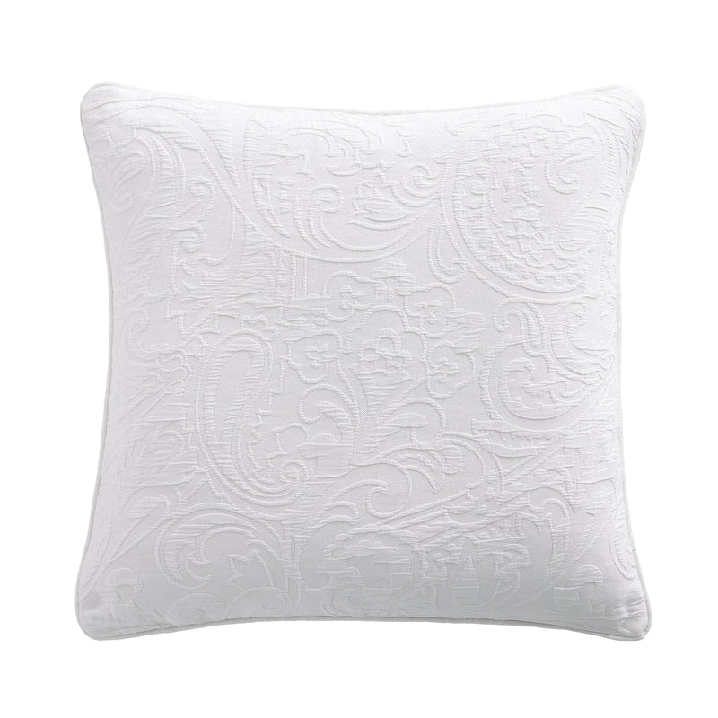 Camellia Paisley Matelassé Euro Sham
