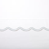 Delphine Scalloped Edge Embroidered 350TC Cotton Sateen Sheet Set