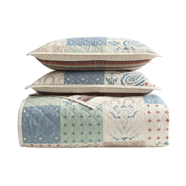 Patchwork Paisley Quilt Set