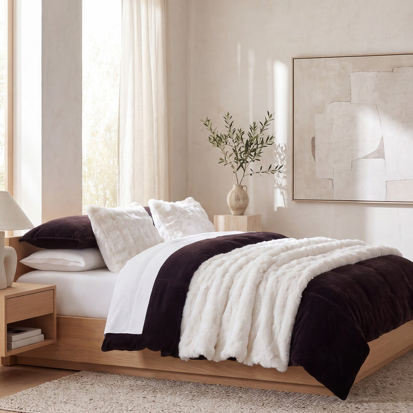 Cottontail Faux Fur Comforter Set