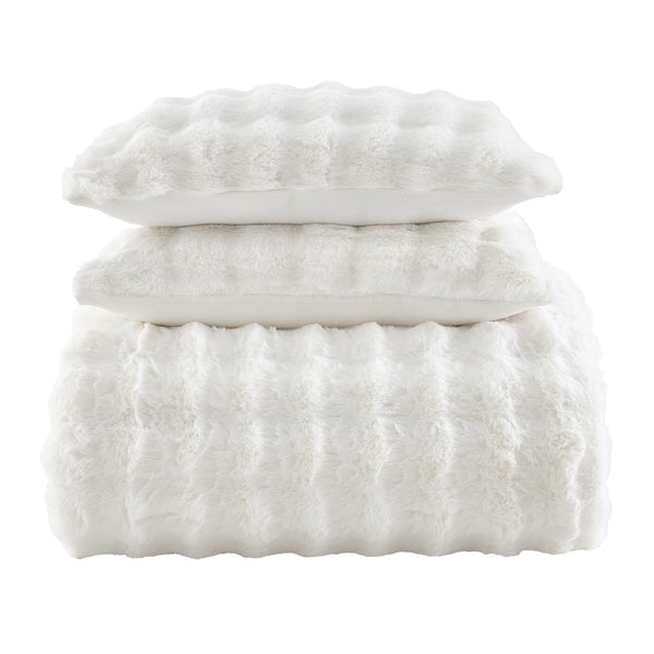 Cottontail Faux Fur Comforter Set