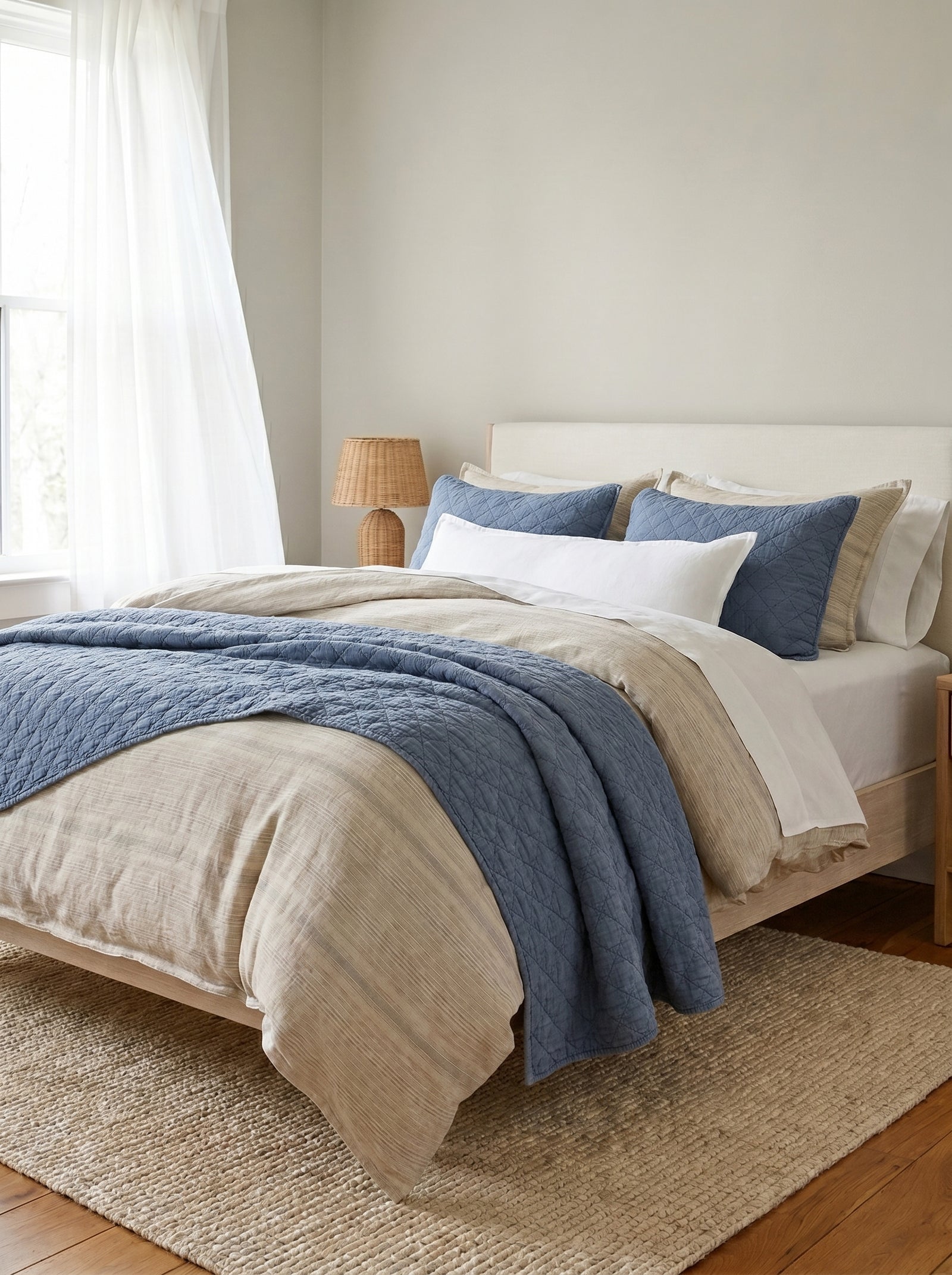 Linen blend summer bedding