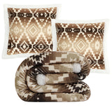 Chalet Aztec Campfire Sherpa Throw