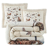 Duck Camp Campfire Sherpa Throw