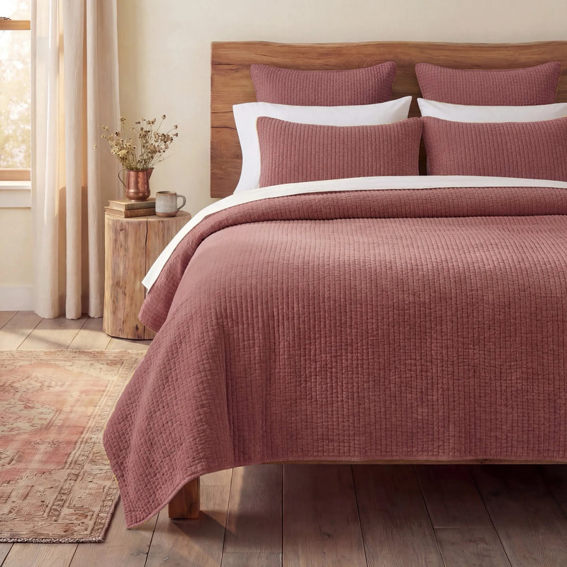 Stonewashed Cotton Velvet Quilt