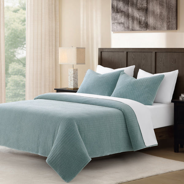 Stonewashed Cotton Velvet Quilt