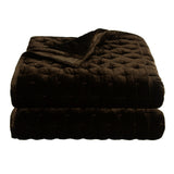 Stella Faux Silk Velvet Pintuck Quilt