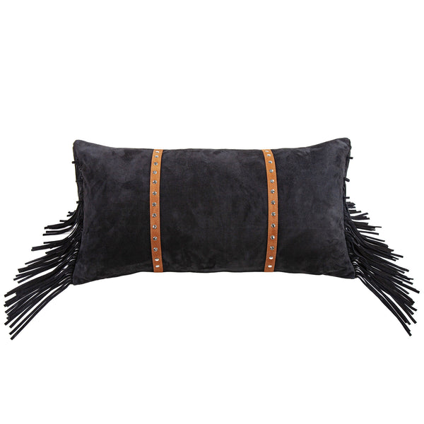 Fringe Lumbar Pillow with Down Insert