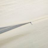 Larkspur 100% Slub Linen Prairie Stripe Duvet Cover Set