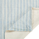 Larkspur 100% Slub Linen Prairie Stripe Duvet Cover Set