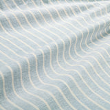 Larkspur 100% Slub Linen Prairie Stripe Duvet Cover Set