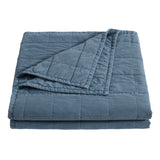 Cotton Canvas Box Stitch Coverlet Set