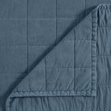 Cotton Canvas Box Stitch Coverlet Set