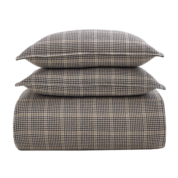 Laramie Houndstooth Concho Trim Bedding Set