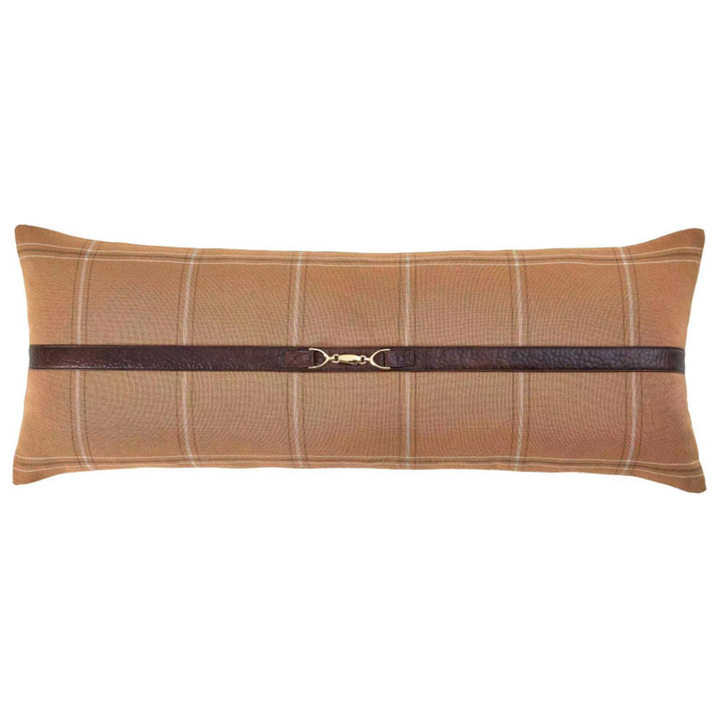 Harrington Heritage Plaid Buckle Detailed Lumbar Pillow