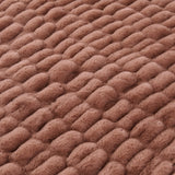 Ruched Rabbit Double-Sided Throw
