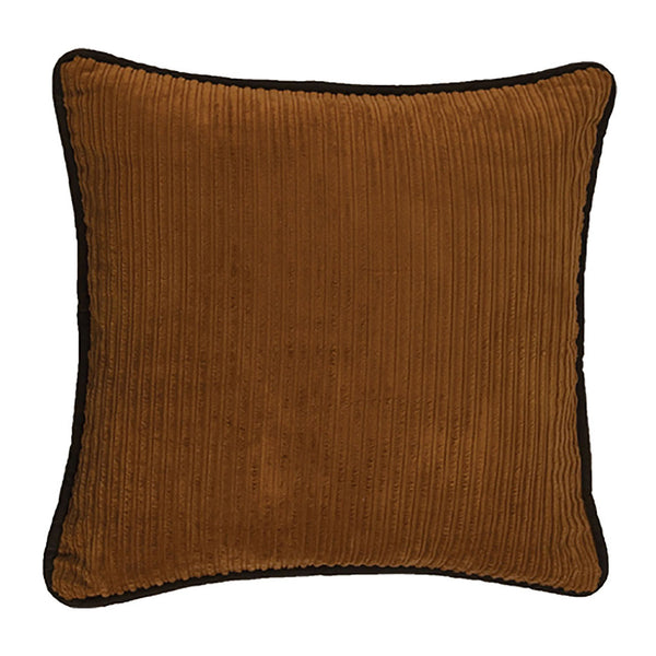 Corduroy Faux Leather Pillow
