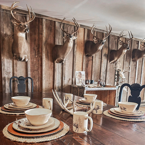 White Pine 16PC Ceramic Dinnerware Set